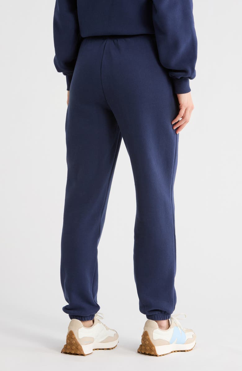 YOGALICIOUS The Varsity Fleece Joggers, Alternate, color, Naval Blue