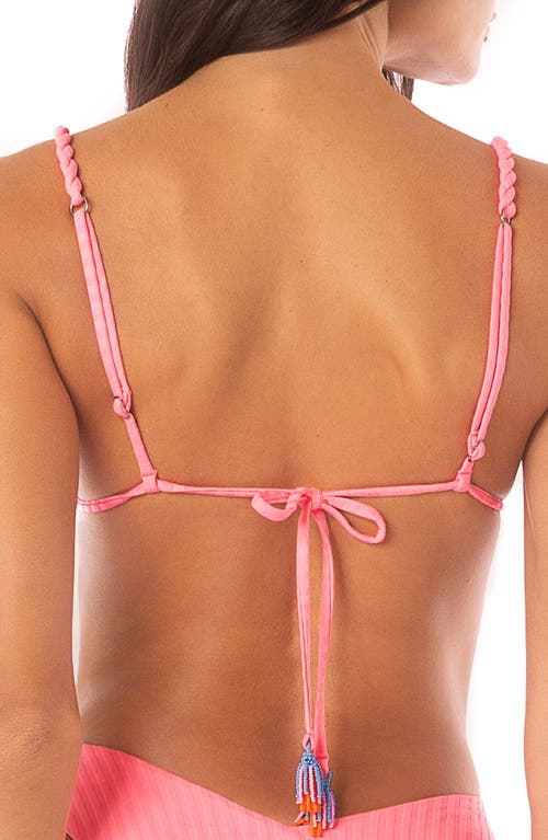 Maaji Taffy Reversible Bikini Top In Pink