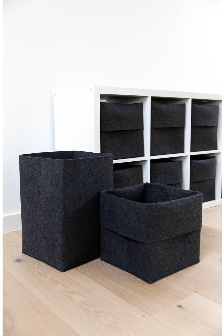 The Flex Bin - Original Set, Alternate, color, Carbon