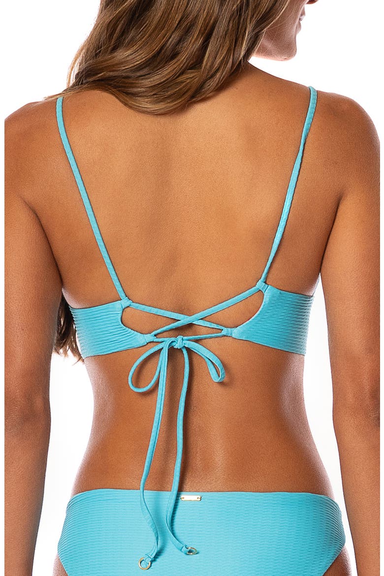 Aqua Dream Shine Reversible Bikini Top, Alternate, color, AQUAMARINE