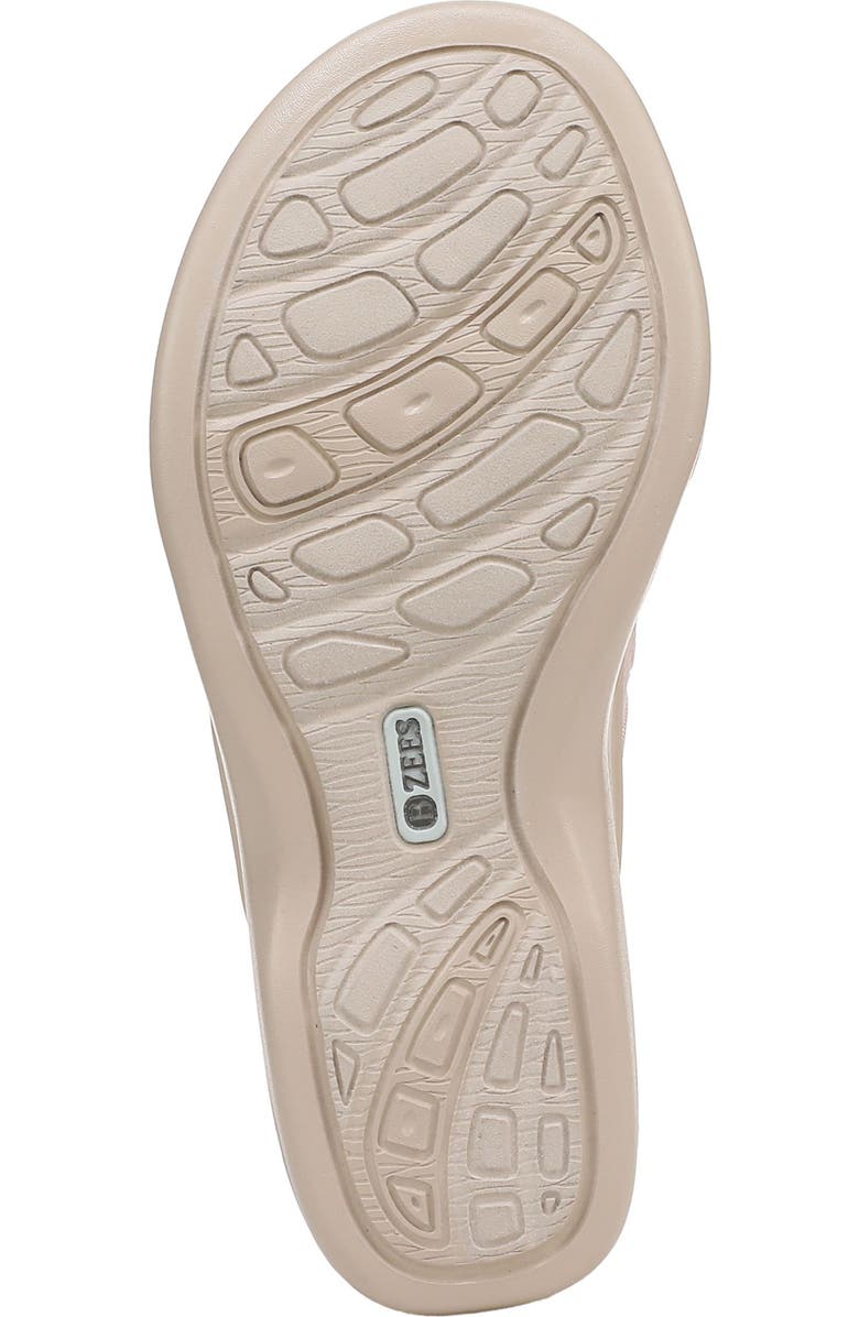 LifeStride Delight Platform Wedge Slide Sandal, Alternate, color, White