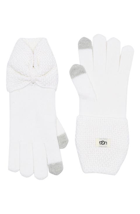 Bow Wool Blend Tech Glove