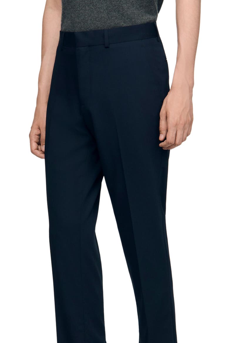 Wool suit trousers, Alternate, color, Navy blue