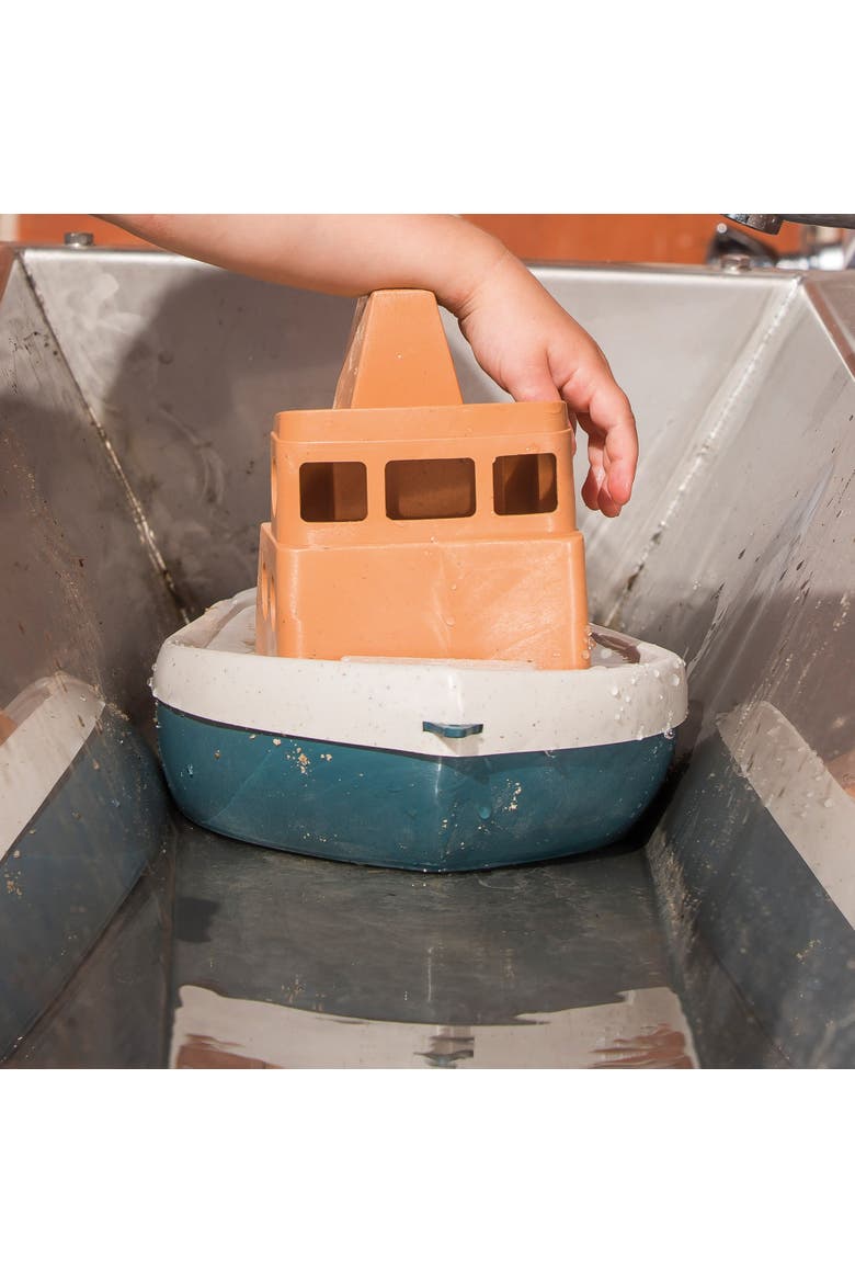 Bio Tuff Tuff Boat Peach & Blue Toy Tug Boat,Ages 2+, Alternate, color, Multicolored