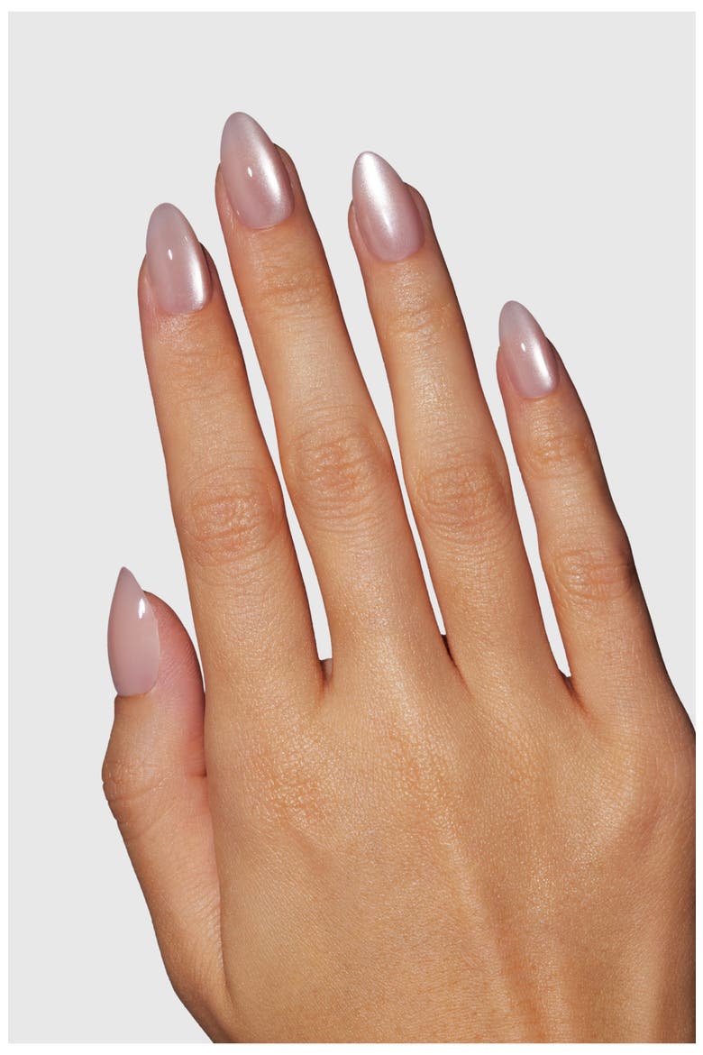Short Almond Press-On Nails, Alternate, color, SHE WEARS CRYSTALS ON HER NAIL
