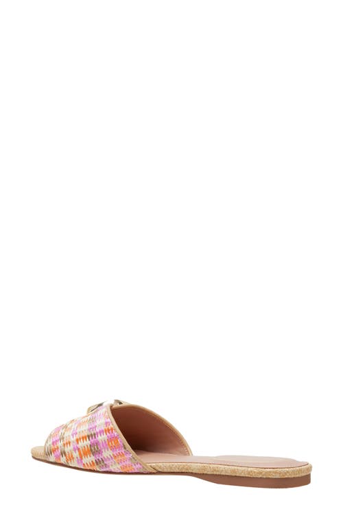 Shop Linea Paolo Leighton Slide Sandal In Coral Multi