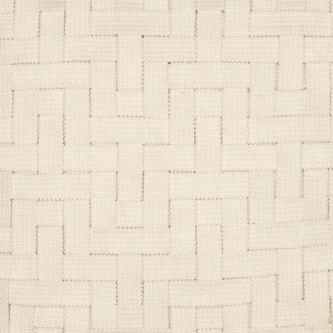 Entwine Crema Indoor & Outdoor Woven Accent Pillow