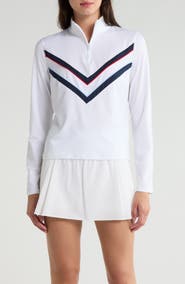 G/FORE Chevron Long Sleeve Performance Polo