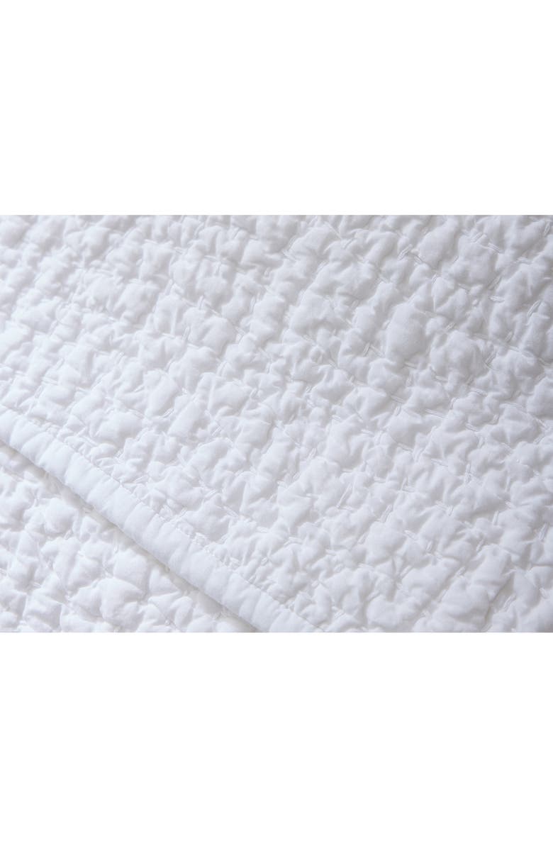 Coyuchi Hand Stitched Organic Cotton Euro Sham, Alternate, color, Alpine White