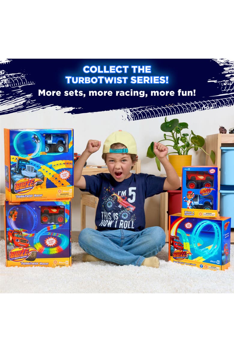 Blaze & Crusher Turbo Racers 2-Pack Monster Truck Set, Alternate, color, Blue