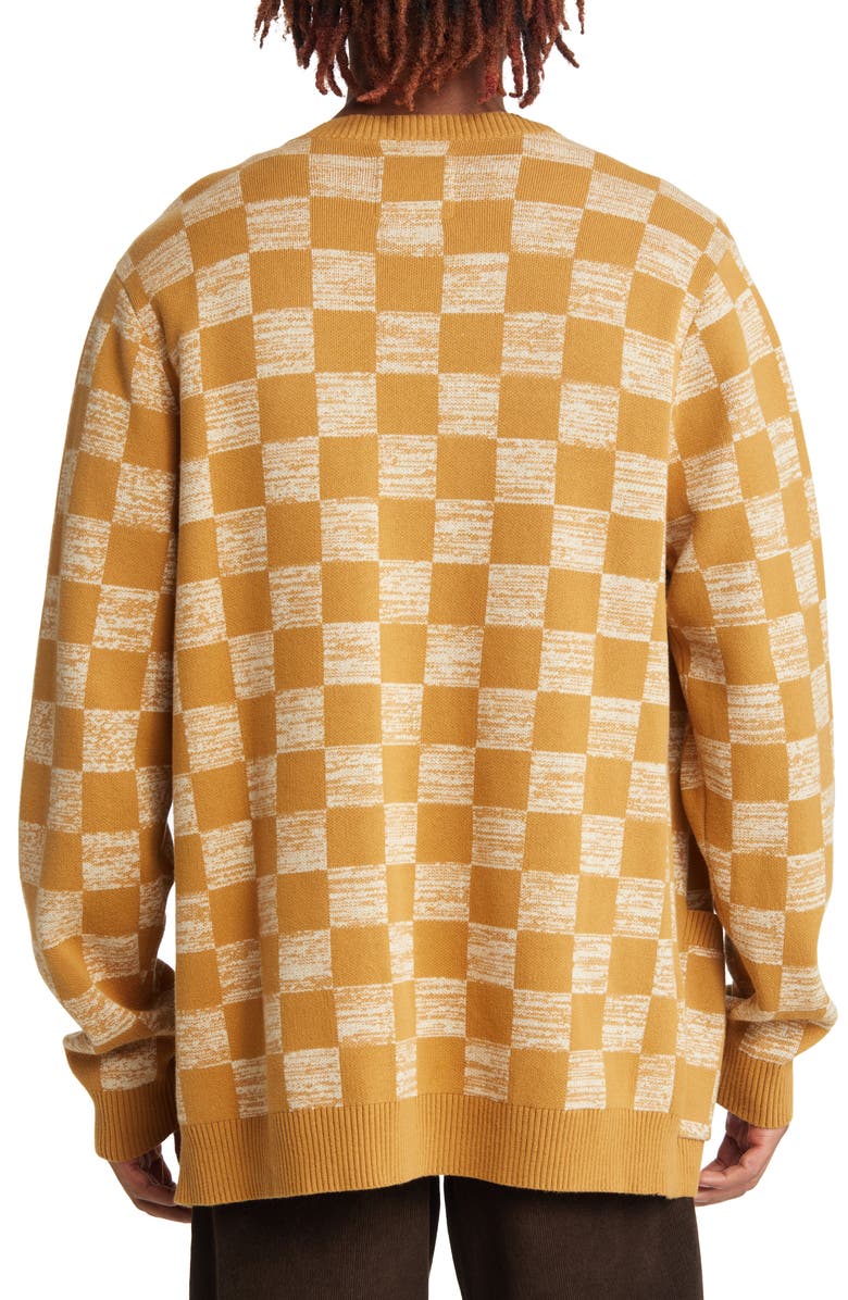 Vans Checkerboard Jacquard Cotton Cardigan, Alternate, color, 