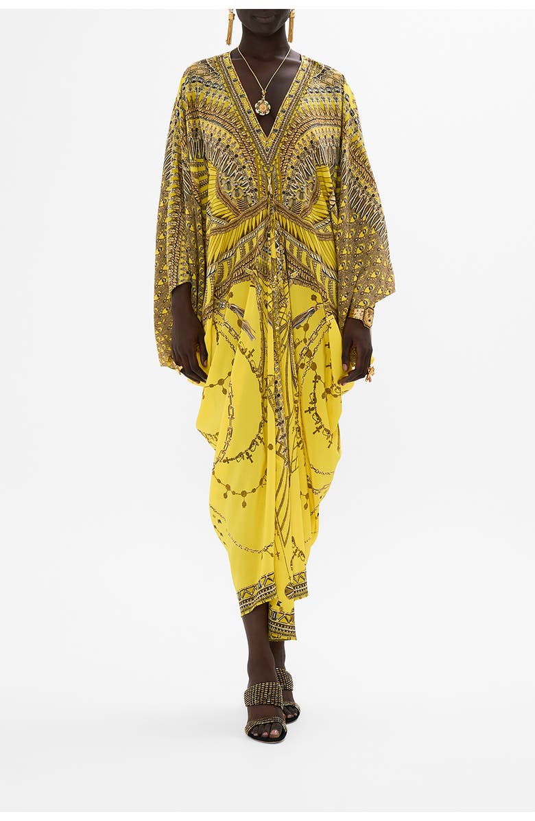 Camilla T SHAPE LONG KAFTAN SHRINE OF SUNSHINE, Main, color,