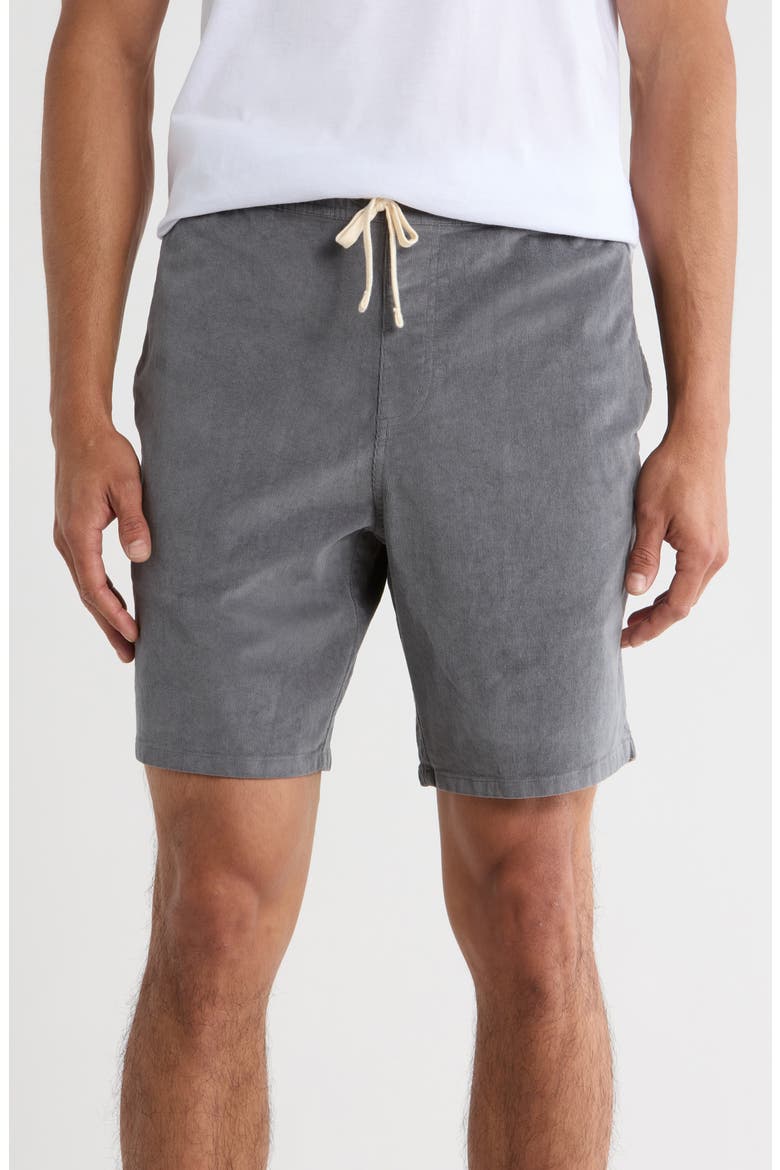 Cuddy Cabin Drawstring Shorts, Main, color, QUIET SHADE