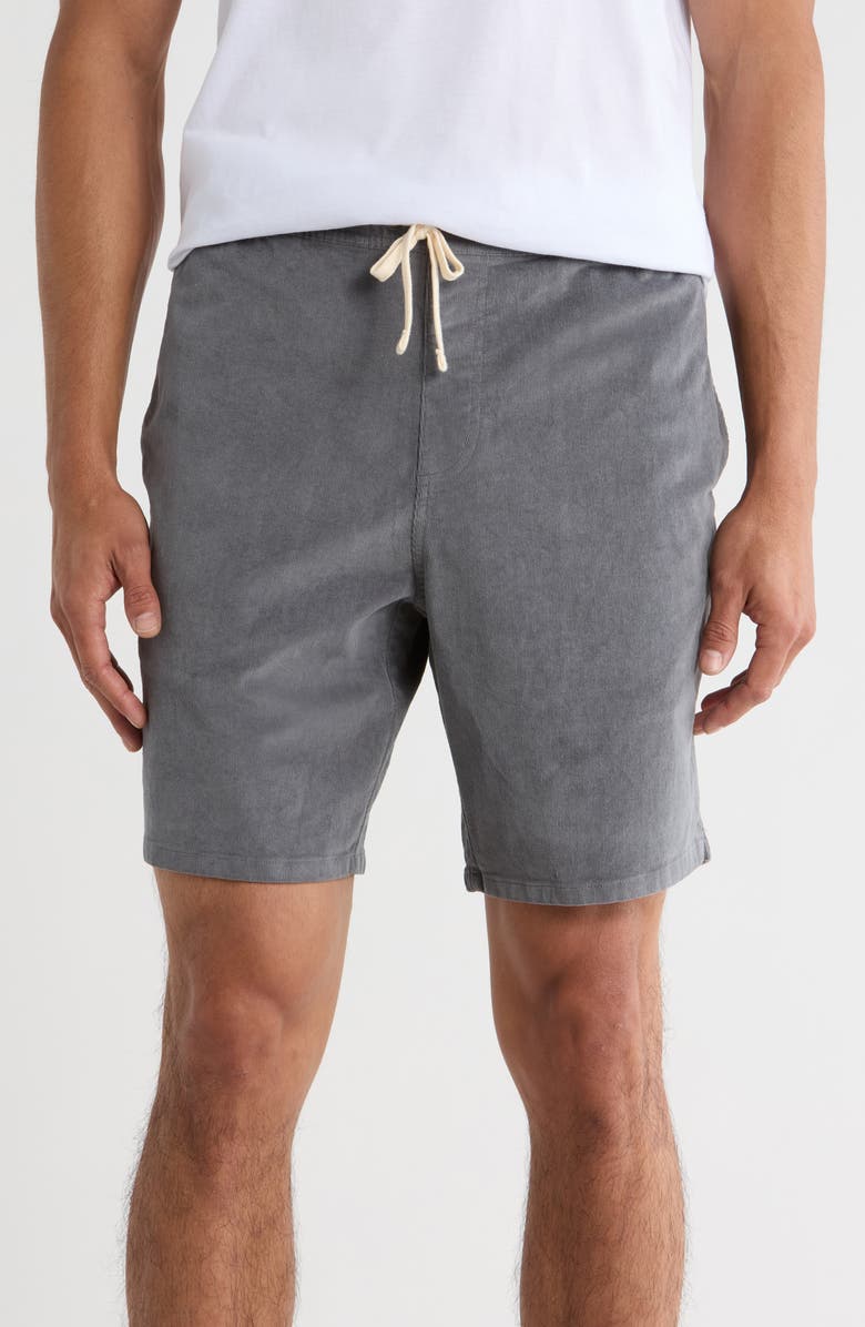 TravisMathew Cuddy Cabin Drawstring Shorts, Main, color, Quiet Shade