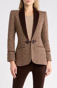 L'AGENCE Gable Herringbone Blazer