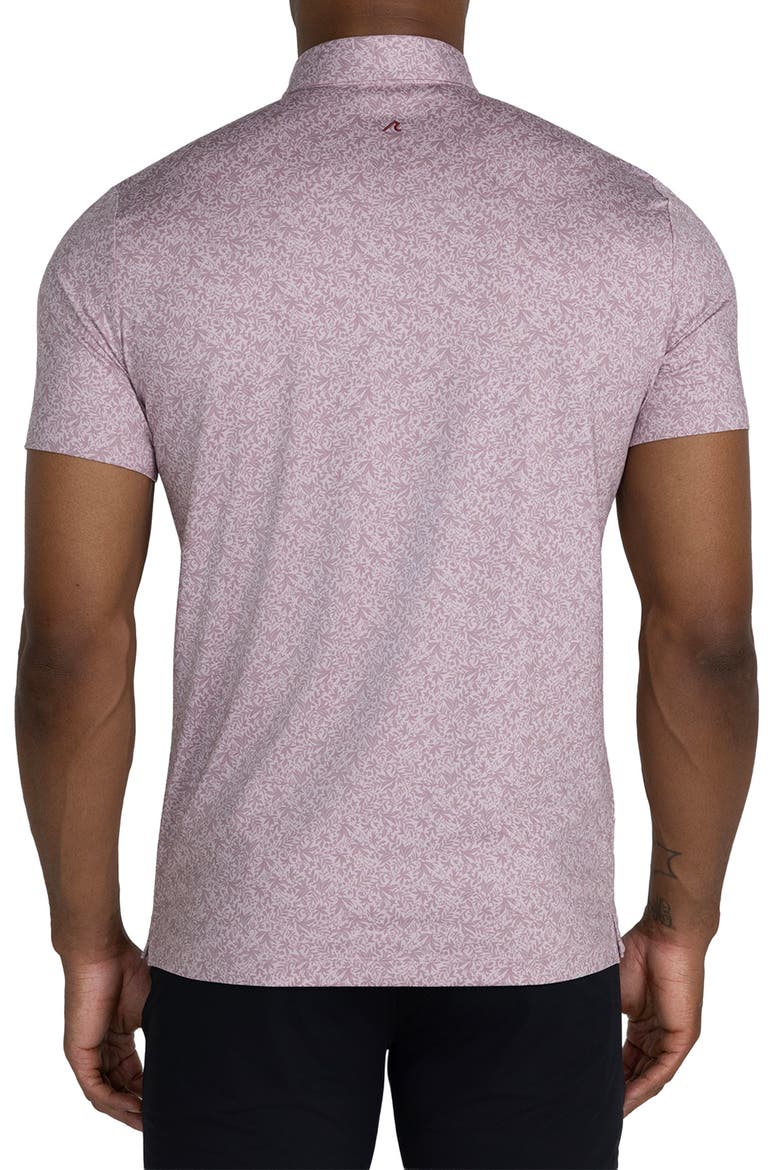 Whitton Floral Performance Golf Polo, Alternate, color, VIOLET ICE