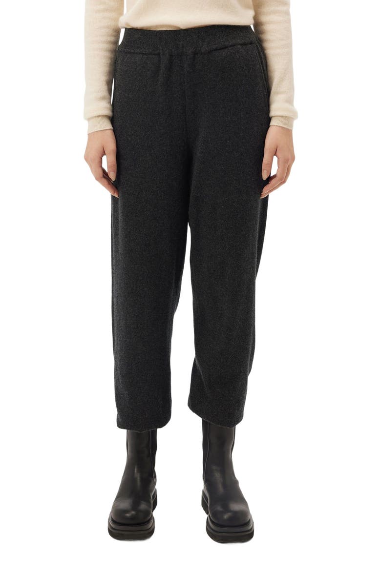 Women's Cashmere Joggers, Alternate, color, charcoal