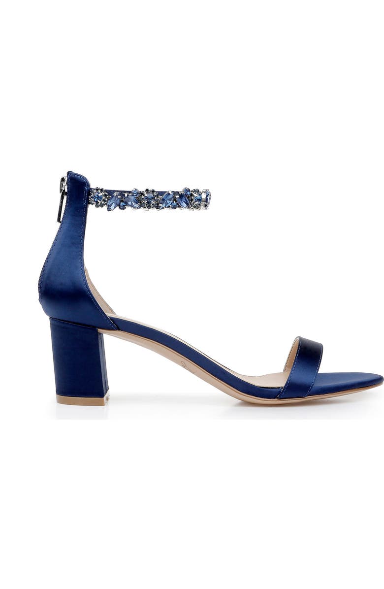 Jewel Badgley Mischka Catalina Ankle Strap Sandal, Alternate, color, Navy