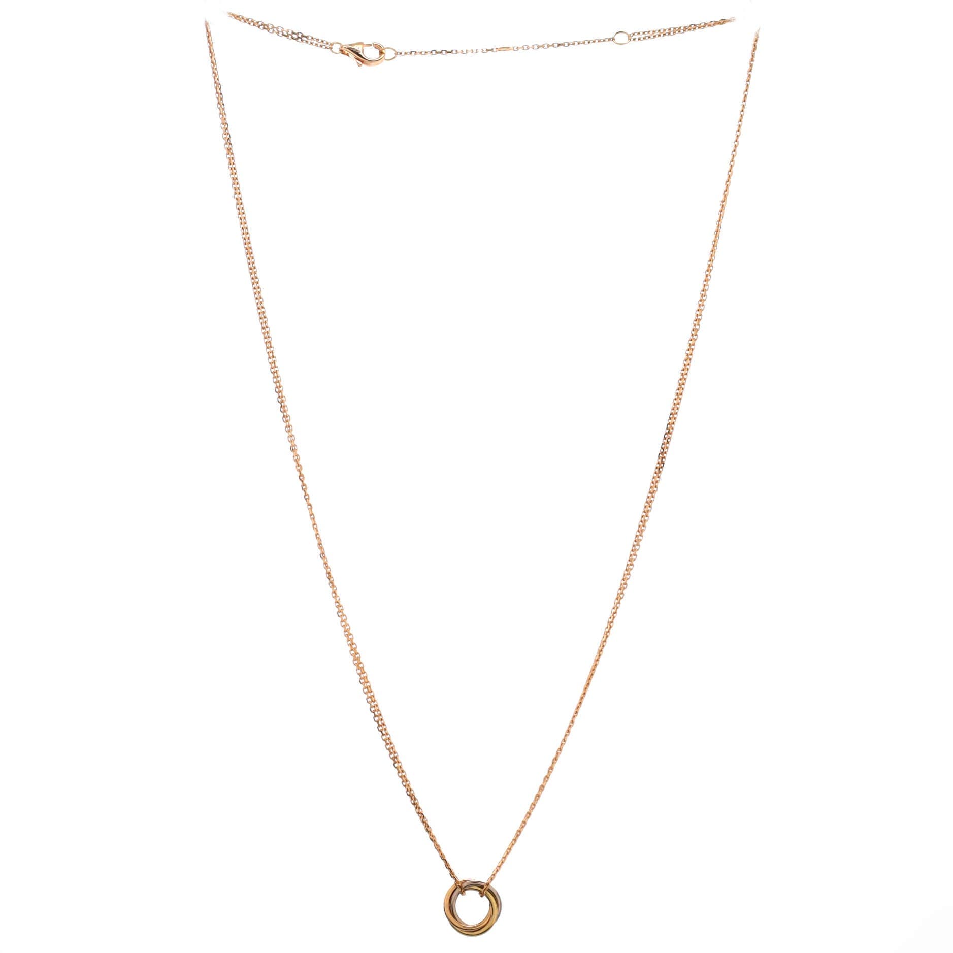 Trinity Choker Necklace 18K Tricolor Gold, Alternate, color, Metallic Gold