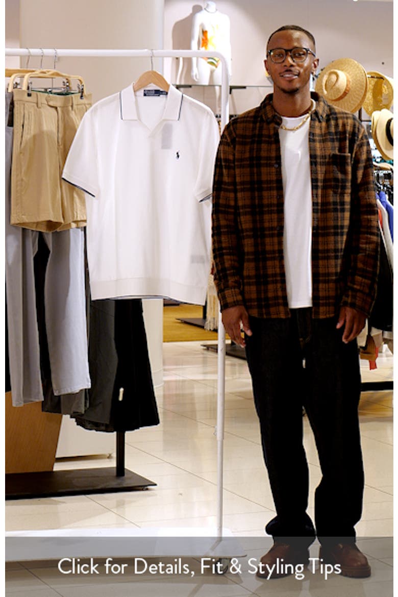 Jacquard Mesh Polo (Men) | Nordstrom