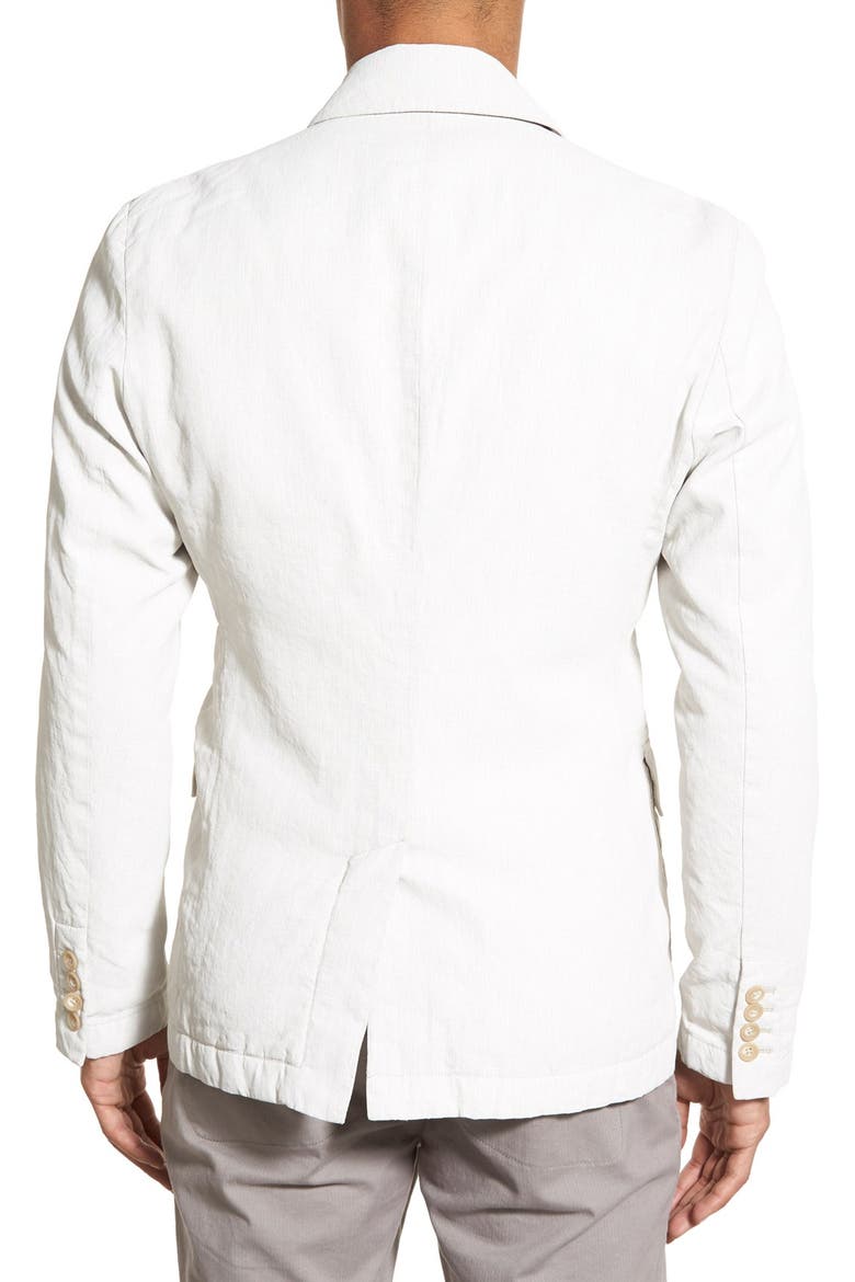 Linen Blend Unconstructed Sport Coat, Alternate, color, NATURAL