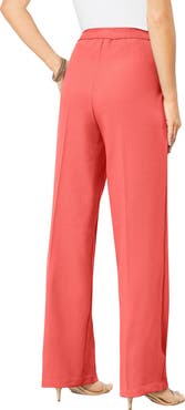 Roaman's Plus Size Wide Leg Bend Over® Pant
