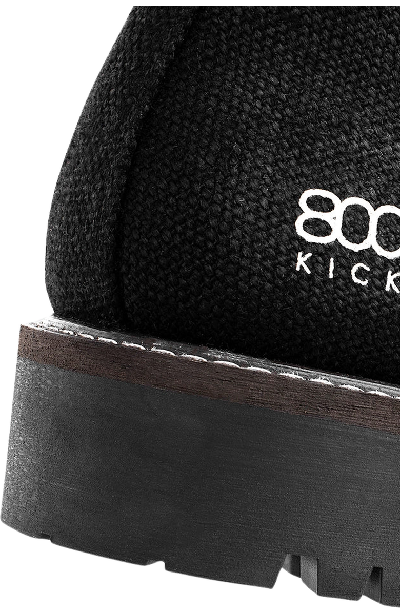 8000Kicks The Crossover Hemp Chelsea Boots, Alternate, color, Black