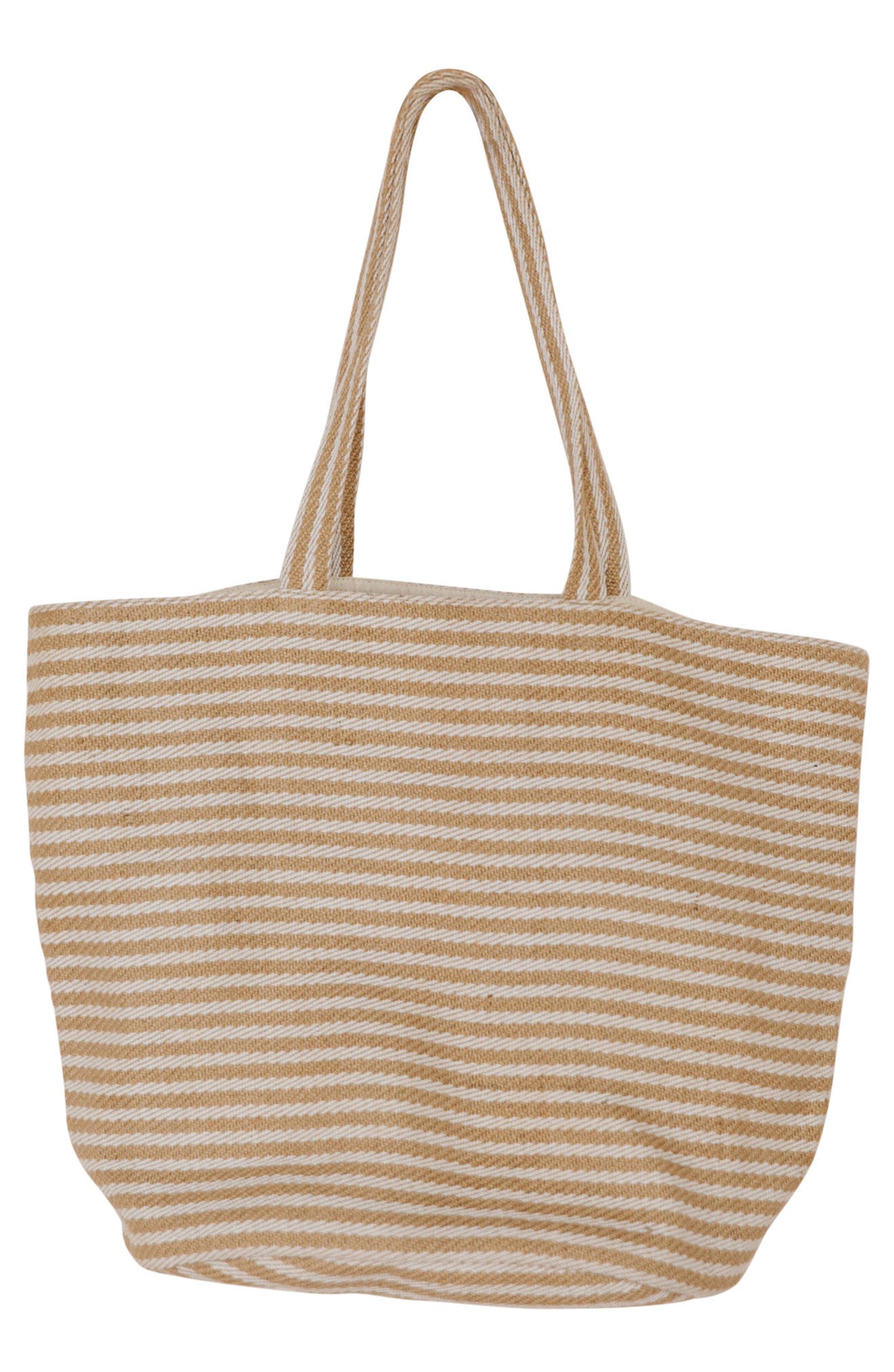 Will & Atlas Paris Stripe Jute Tote, Main, color, 