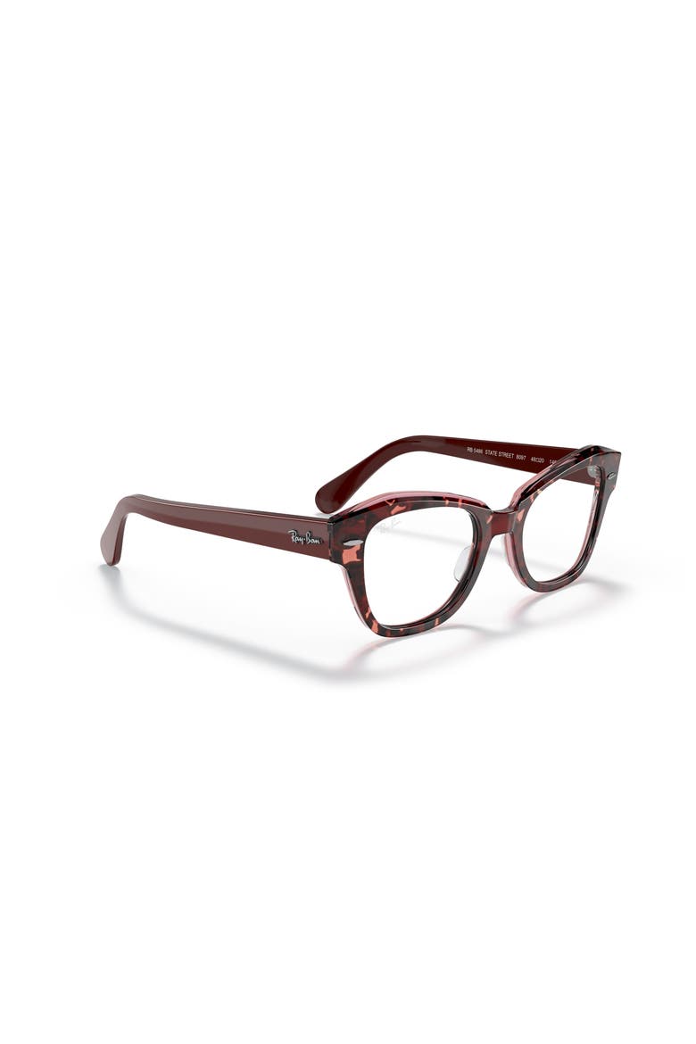 48mm Irregular optical glasses, Alternate, color, Red