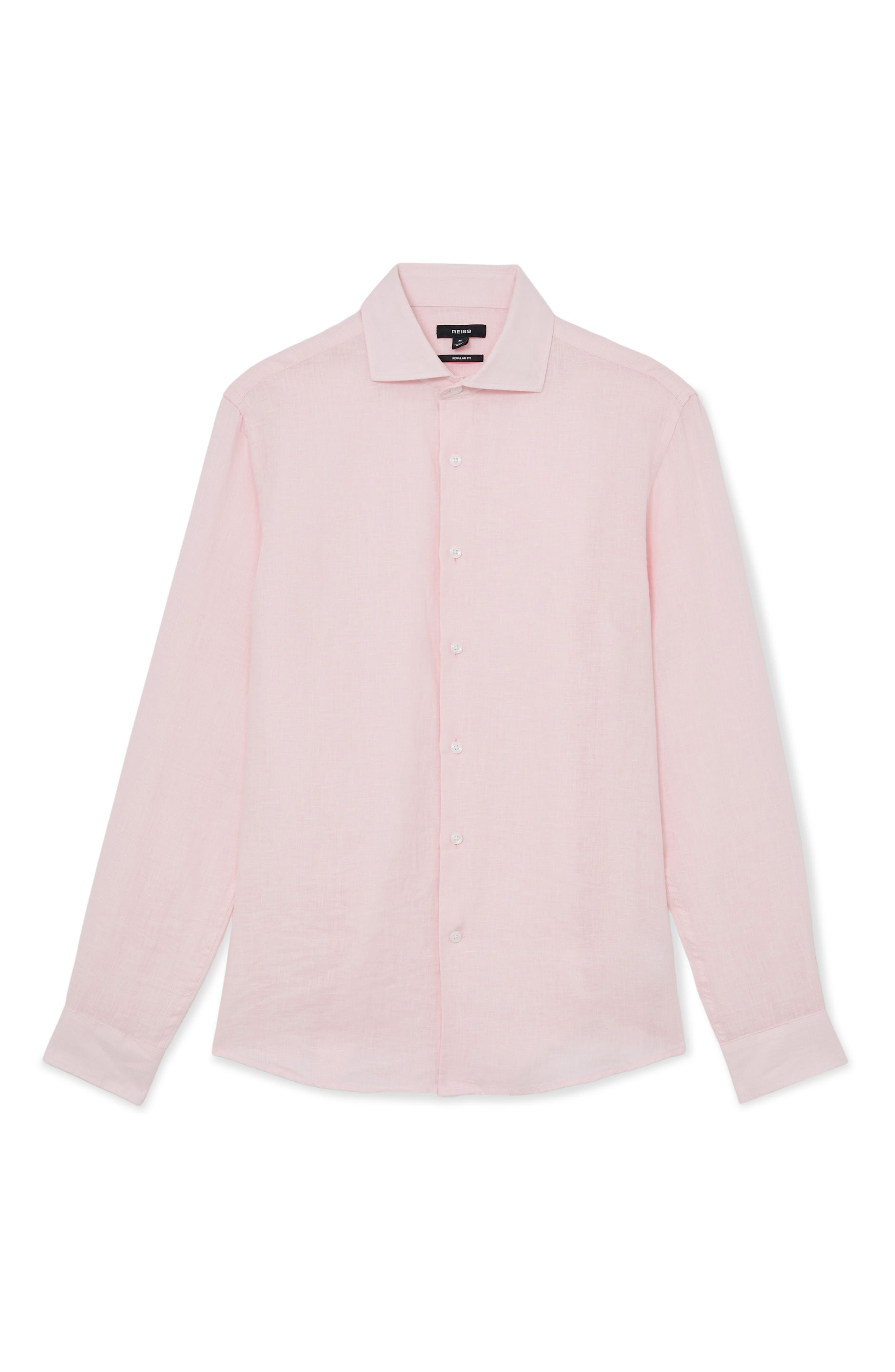 Ruban Regular Fit Solid Linen Button-Up Shirt