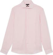Reiss Ruban Regular Fit Solid Linen Button-Up Shirt