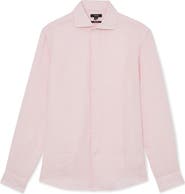 Reiss Ruban Regular Fit Solid Linen Button-Up Shirt
