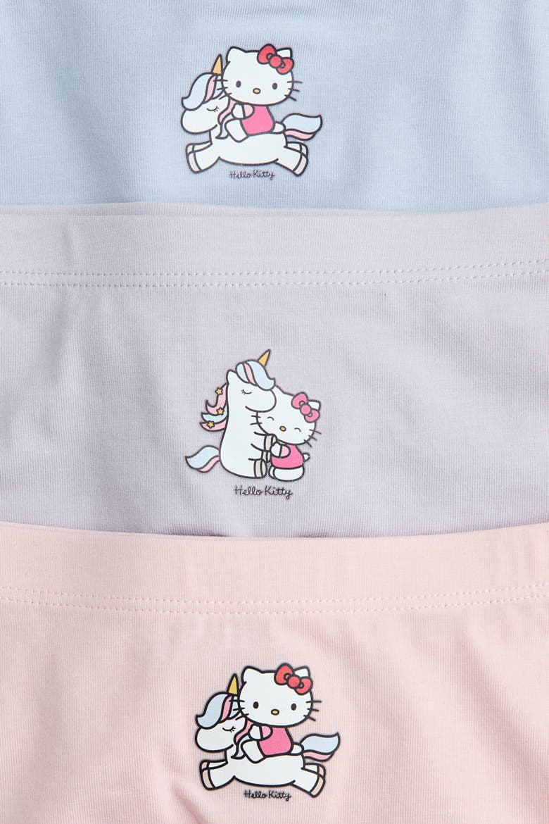 5-pack Printed Cotton Boxer Briefs, Alternate, color, Cream/Hello Kitty