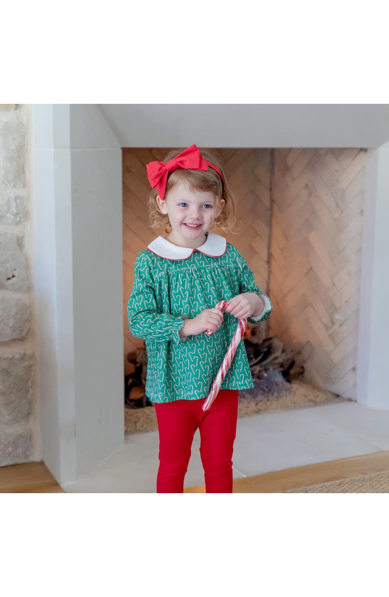 Lila and Hayes Morgan Girls' Legging Set, Alternate, color, Candy Cane Lane