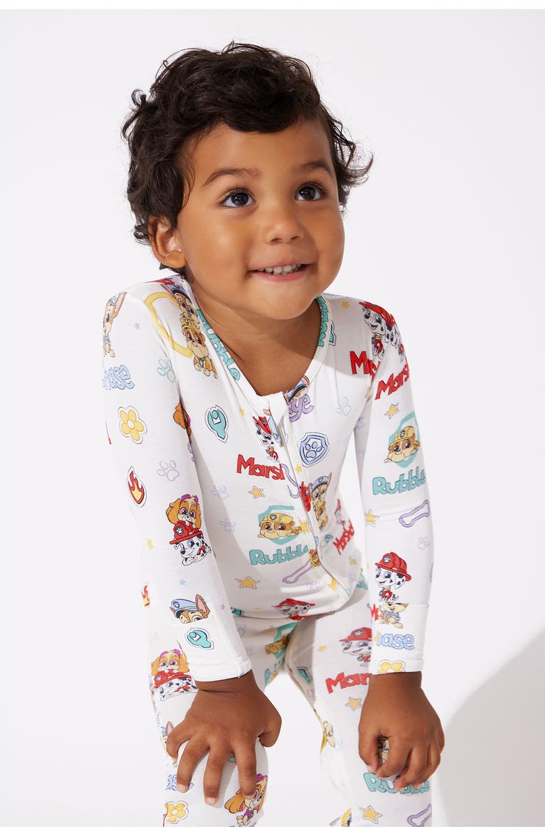 Bellabu Bear Paw Patrol Convertible Footie Pajamas, Alternate, color,