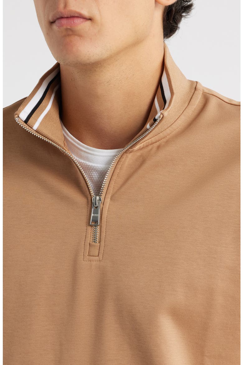 Stimmann Half Zip Top, Alternate, color, MEDIUM BEIGE