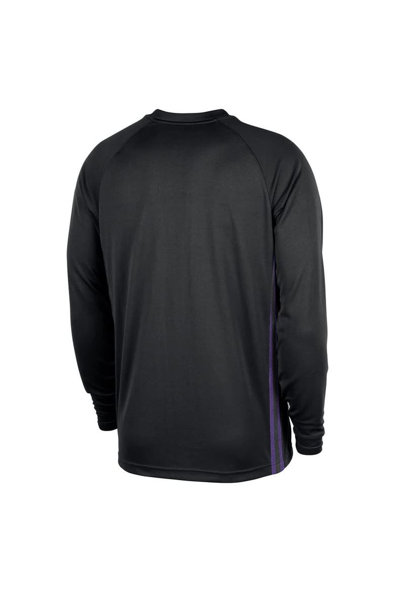 Men's Nike  Black Los Angeles Lakers 2025/26 City Edition Authentic Pregame Dri-FIT Long Sleeve Shooting T-Shirt, Alternate, color, Black