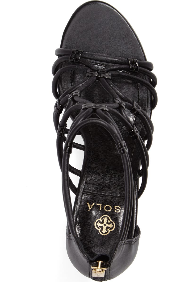 Isolá Floral Strappy Wedge Sandal, Alternate, color,