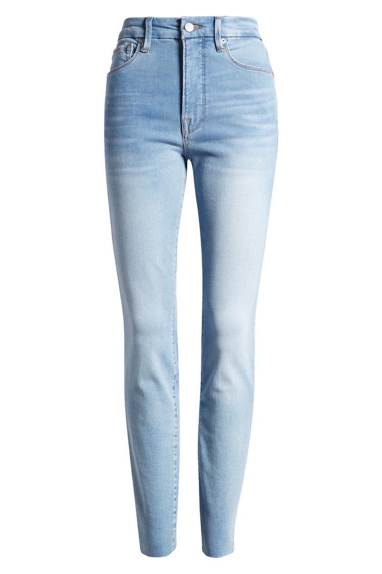 Good Waist High Waist Ankle Skinny Jeans, Alternate, color, INDIGO579