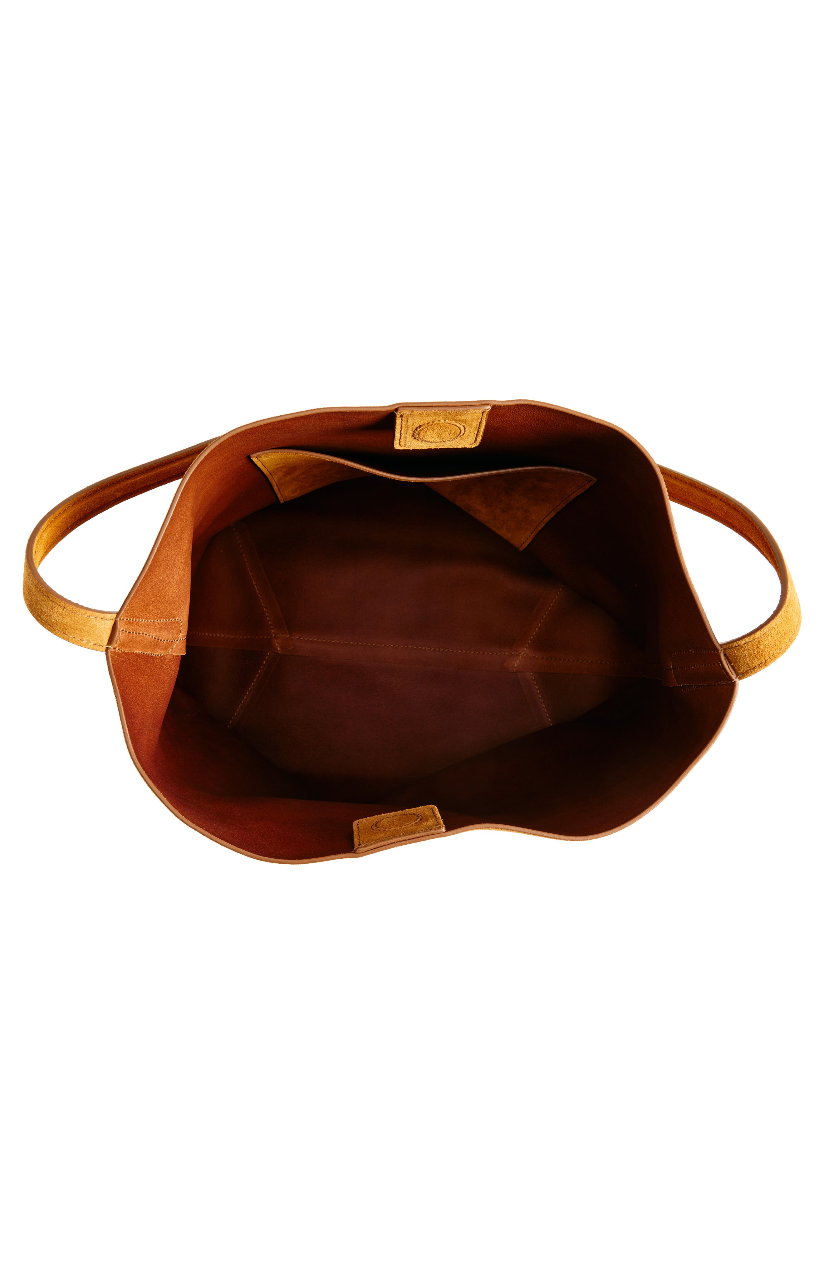 Mansur Gavriel Everyday Cabas Suede Hobo Bag, Alternate, color, Cuoio