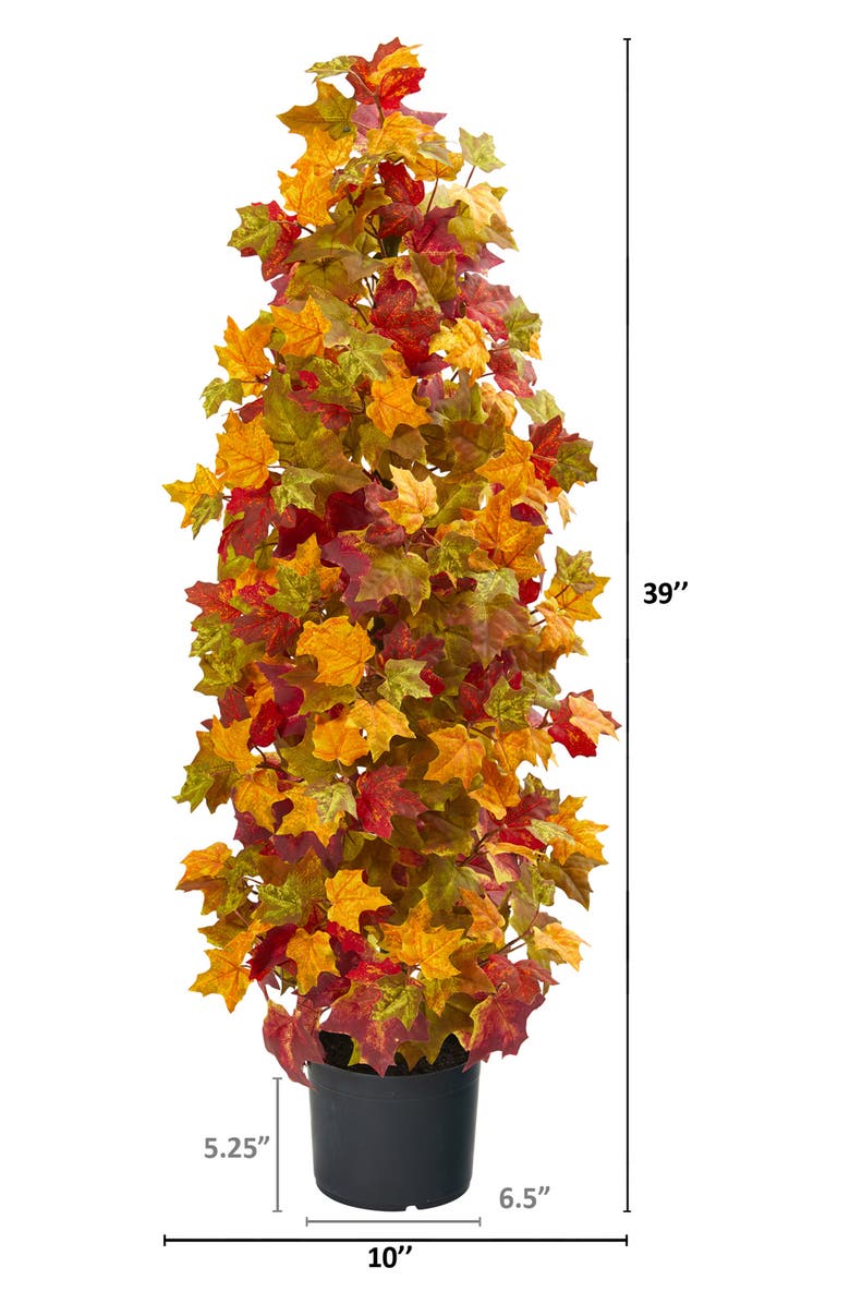 NEARLY NATURAL 39-Inch Autumn Maple Artificial Tree, Alternate, color, Orange
