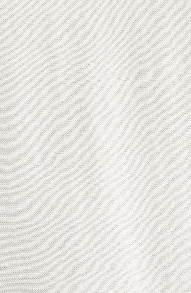 Canali Short Sleeve Cotton Crewneck Sweater, Alternate, color, White