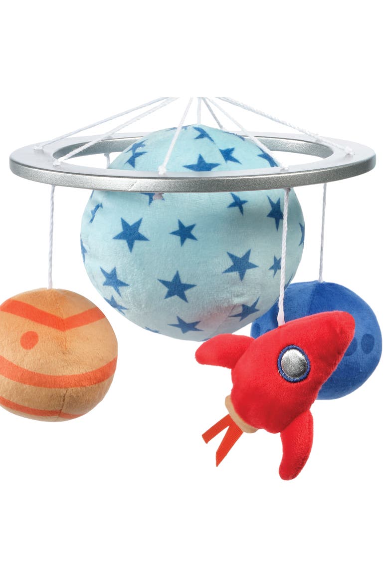 Space Galaxy Musical Baby Crib Mobile Soother Toy, Alternate, color, Blue
