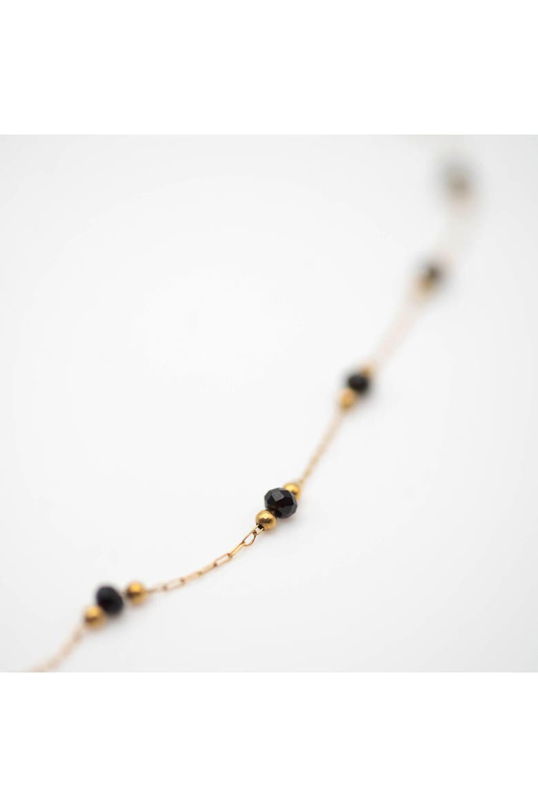 Nocturnal Bead Necklace, Alternate, color, Gold