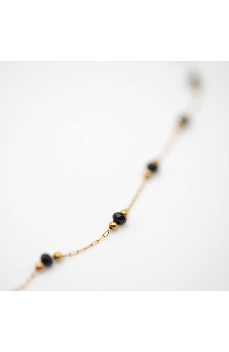 Ivy & Pearl Co. Nocturnal Bead Necklace, Alternate, color, Gold