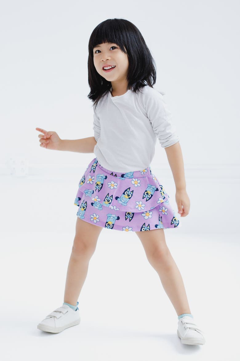 2-Piece Skort Set, Alternate, color, Bluey Lilac and Blue