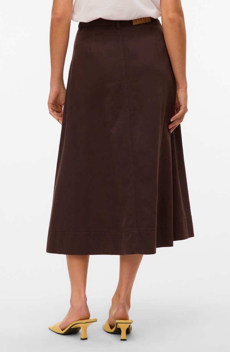 VERO MODA Filia Denim Skirt, Alternate, color, Chocolate Torte