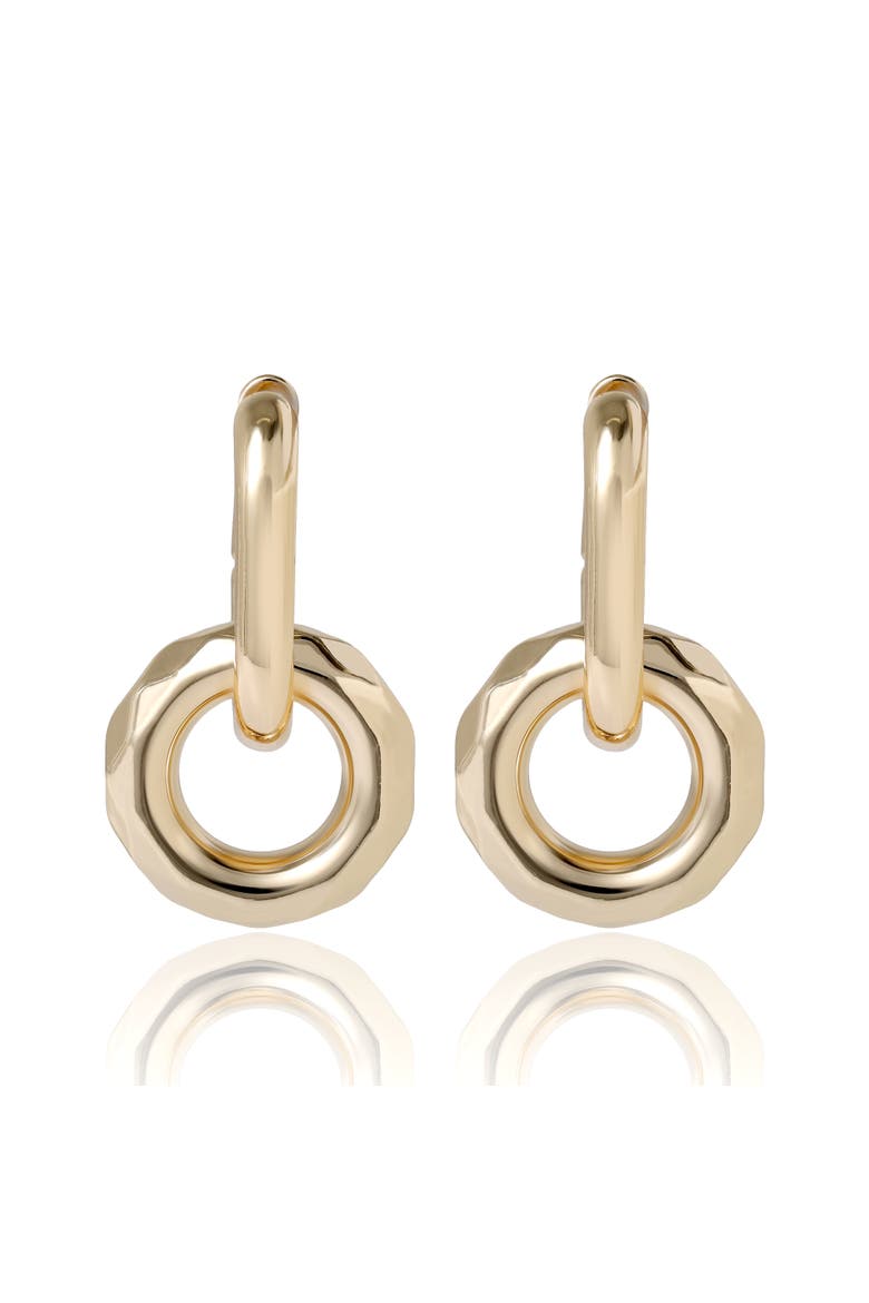 Gold Link Drop Earrings, Alternate, color, Gold