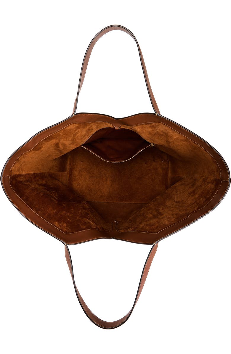 Saint Laurent Y Leather Tote, Alternate, color, Brick