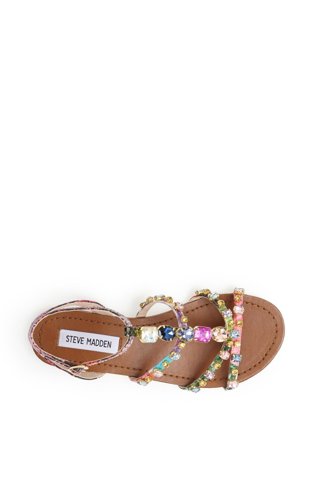 'Bejeweled' Sandal, Alternate, color, BRIGHT MULTI